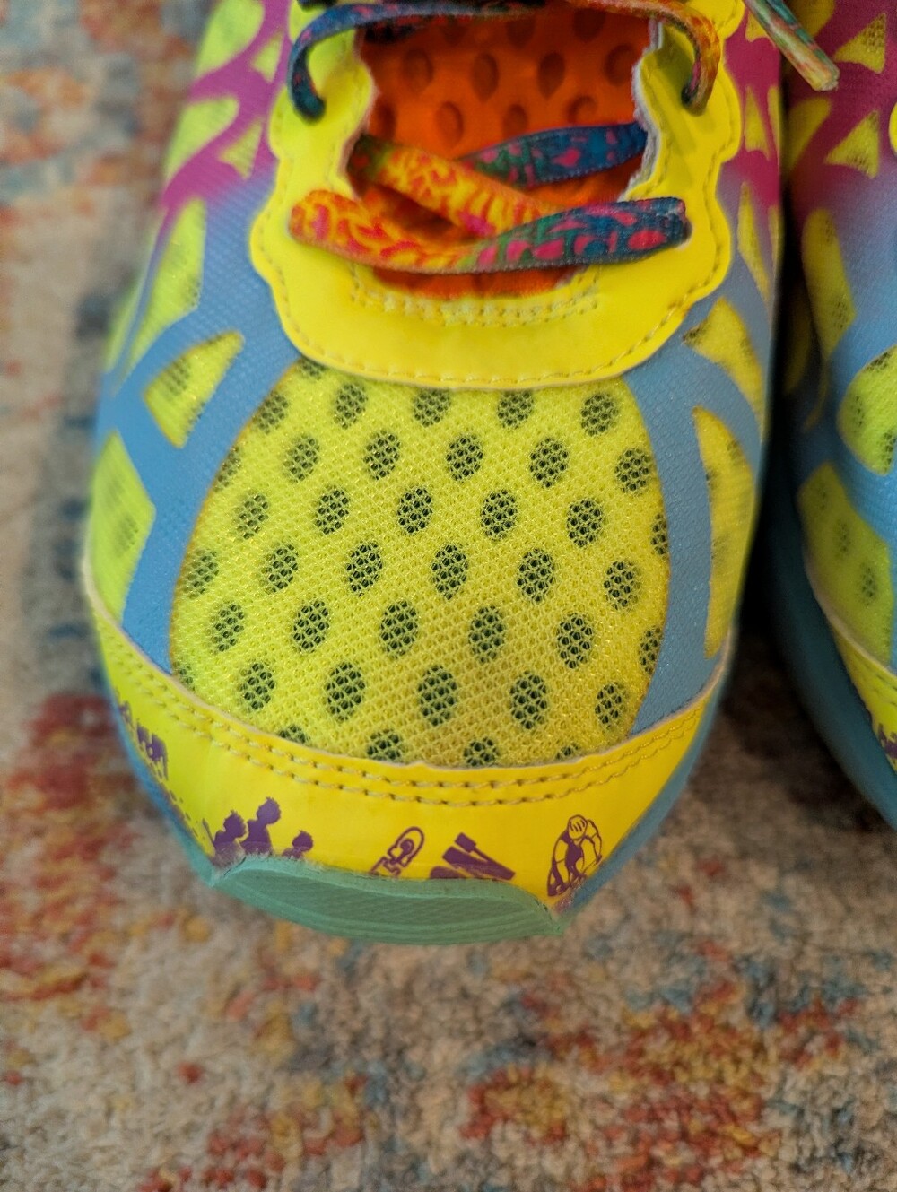 Asics Gel Noosa Tri 9 Women's 9.5 Bright Colorful Triathlon Running Shoe - Picture 4 of 14